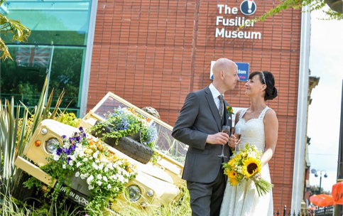 A wedding at the Fusilier Museum